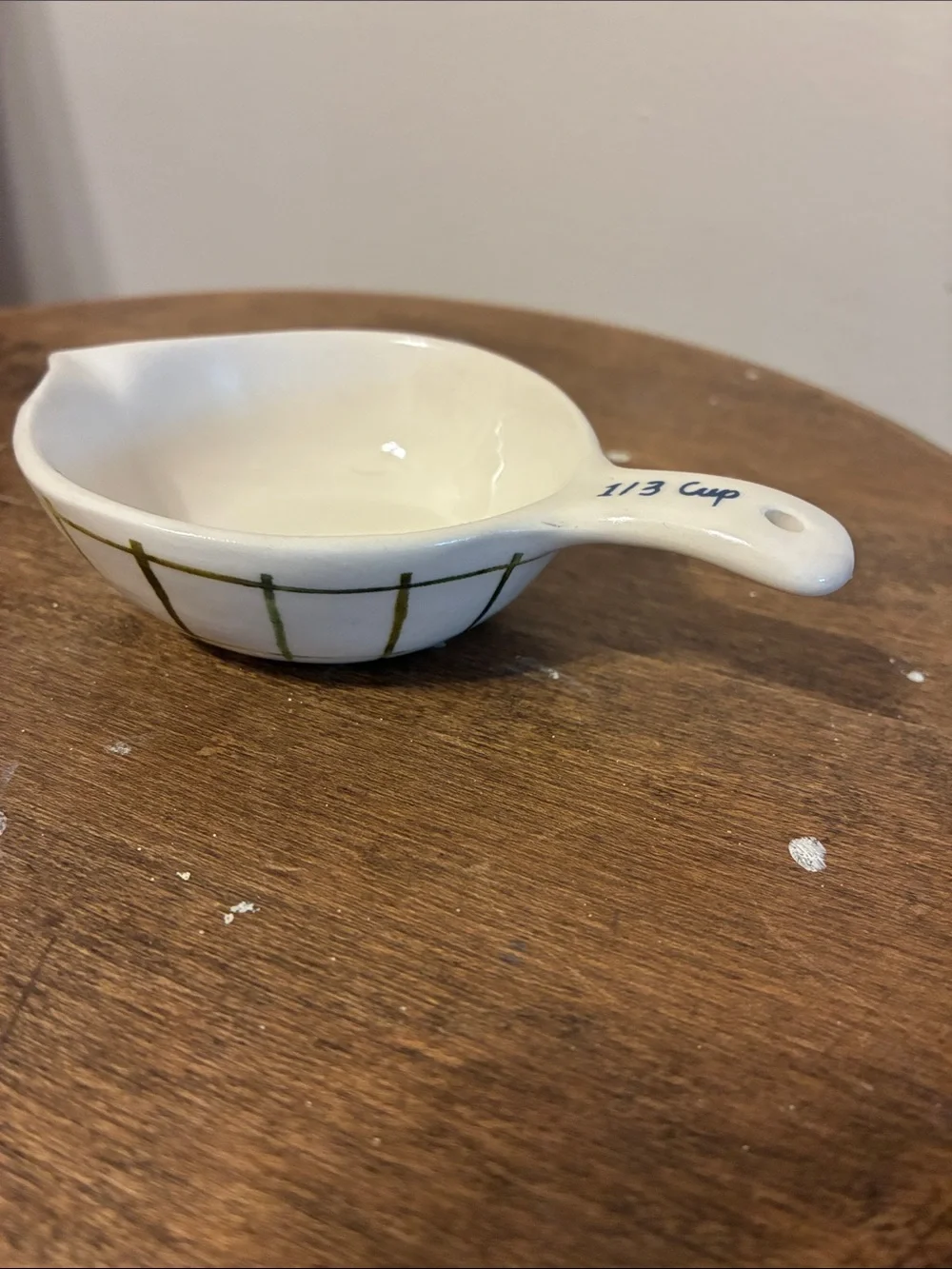 Ceramic Nesting Measuring Cups Set - Green, Yellow, White